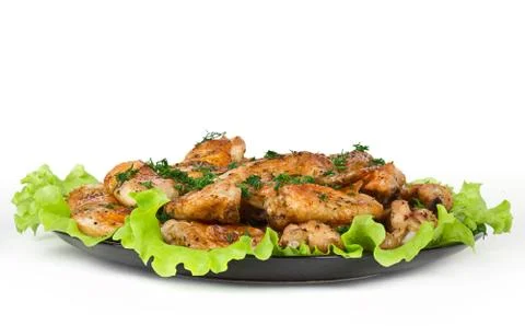 Roasted chicken wings Stock Photos