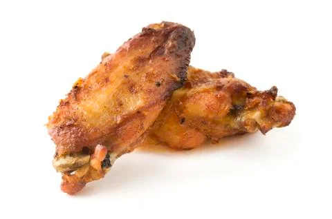 Roasted chicken wings Stock Photos