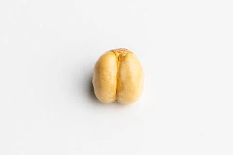 Roasted Chickpea isolated on a white background 库存照片