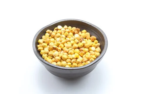 Roasted Chickpea, isolated on white background Stock Photos