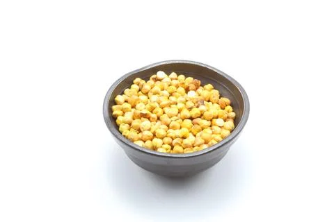 Roasted Chickpea, isolated on white background Stock Photos