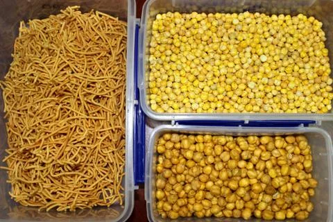 Roasted chickpeas Stock-Fotos