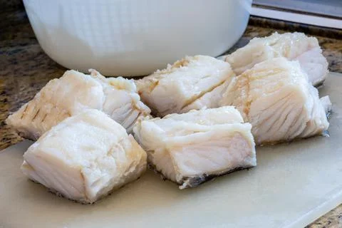Roasted cod loin typical dish of Portugal Stock Photos