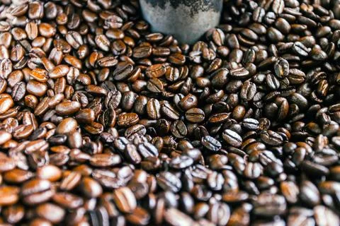 Roasted cofee beans Stock Photos