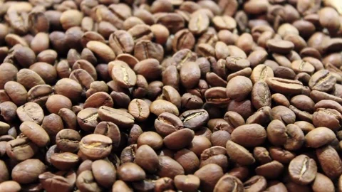 Roasted Coffe Beans Stock Footage 74153545
