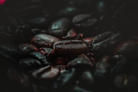 Roasted Coffee Bean Background 库存照片