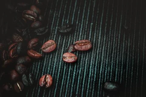 Roasted Coffee Bean Background Stock Photos