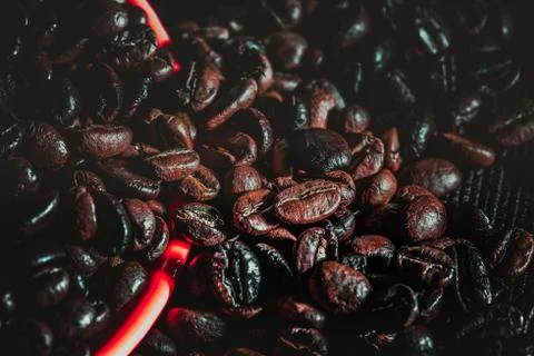 Roasted Coffee Bean Background Stock Photos