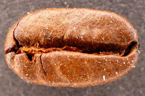 Roasted coffee bean macro close-up detail Stock Photos