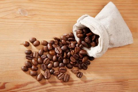 Roasted coffee bean Stock Photos