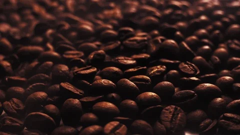 Roasted Coffee Beans in 4k Stock Footage 121571310