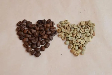 Roasted coffee beans, background with coffee beans Stock Photos