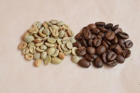 Roasted coffee beans, background with coffee beans Stock Photos