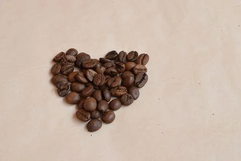 Roasted coffee beans, background with coffee beans Stock Photos
