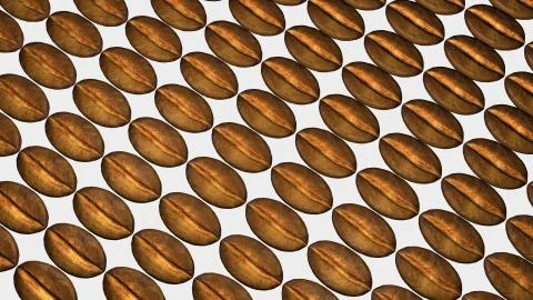 Roasted coffee beans background with copy space for text and advertisements. Foto stock
