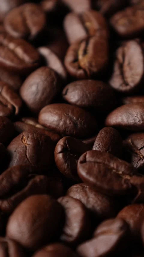 Roasted coffee beans background Stock Footage 276451895