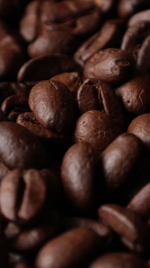 Roasted coffee beans background Stock Footage 276451900