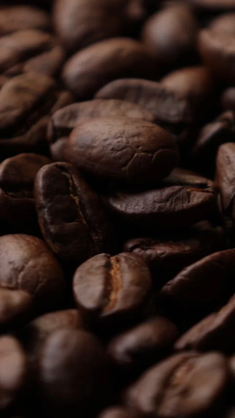 Roasted coffee beans background Stock Footage 276451902