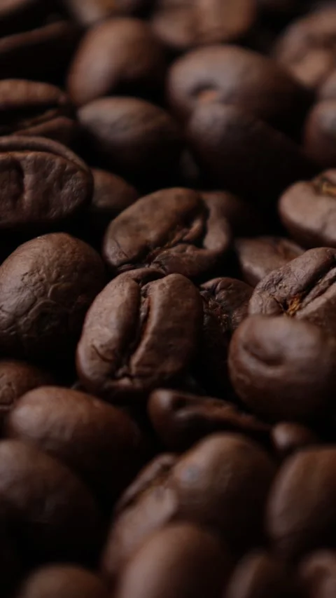 Roasted coffee beans background Stock Footage 276451903