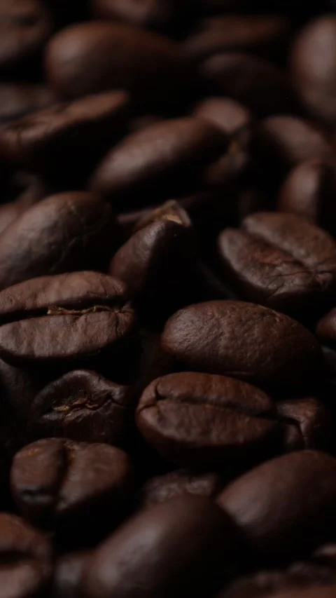 Roasted coffee beans background Stock Footage 276451905