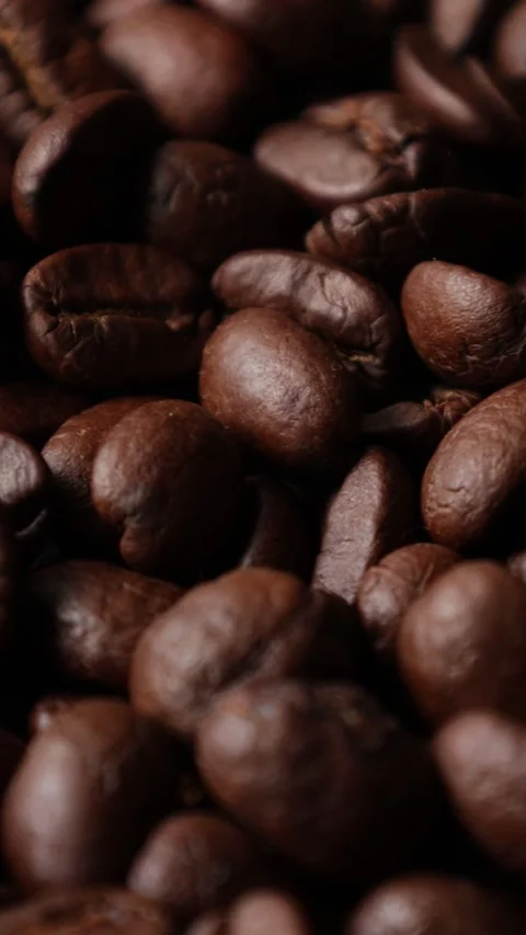 Roasted coffee beans background Stock Footage 276451906