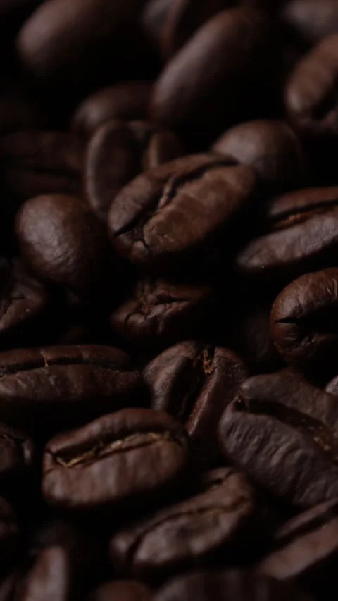 Roasted coffee beans background Stock Footage 276451908