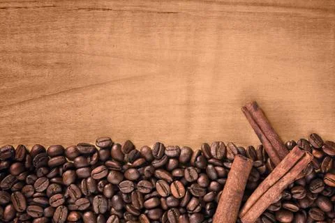 Roasted coffee beans background Stock Photos