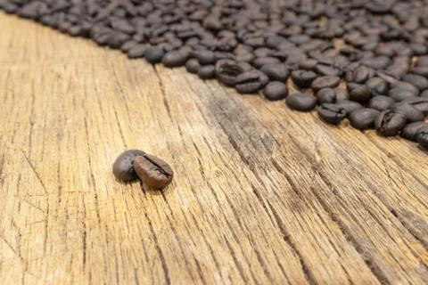 Roasted coffee beans background Stock Photos