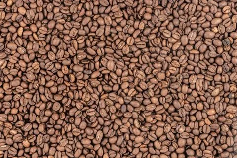 Roasted coffee beans background Stock Photos