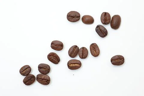 Roasted coffee beans, brown coffee bean 스톡 사진