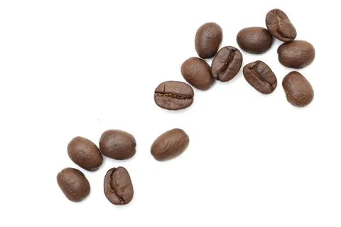 Roasted coffee beans, brown coffee bean Stock-Fotos