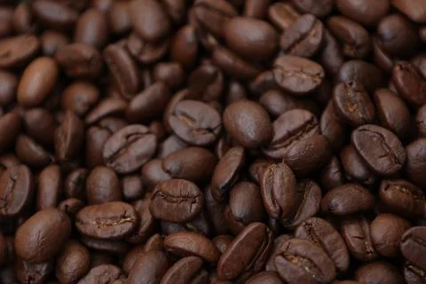 Roasted coffee beans, brown coffee bean Фото