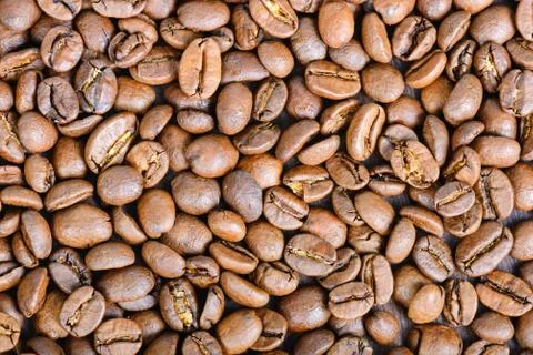 Roasted coffee beans, can be used as a background Stock Photos