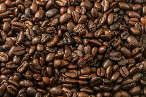 Roasted coffee beans, can be used as a background Stock Photos