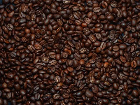 Roasted coffee beans, can be used as a background Stock Photos