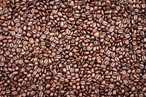 Roasted coffee beans, can be used as a background Stock Photos