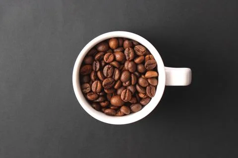 Roasted coffee beans close up 写真素材