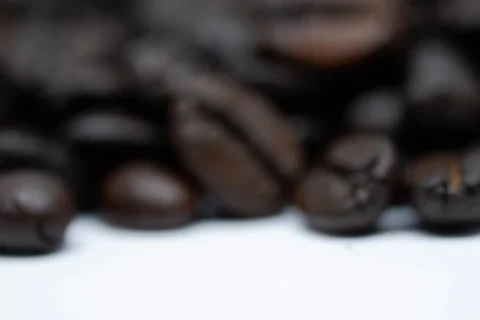 Roasted coffee beans. Close-up. Selected Focus. Stock Footage 110782358