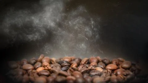 Roasted coffee beans computer wallpaper Фото