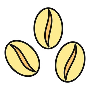 Roasted coffee beans creating cafe business icon Stock Illustration
