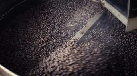 Roasted coffee beans Stock Footage 24766804