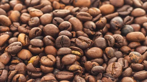 Roasted coffee beans Stock Footage 39945706