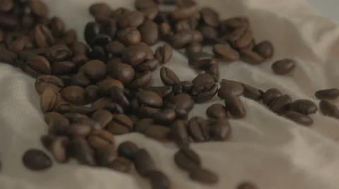 Roasted coffee beans Stock Footage 43224108