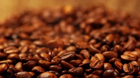 Roasted Coffee Beans Stock Footage 44890923