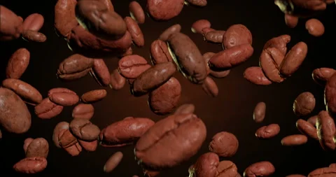Roasted coffee beans Stock Footage 89311207