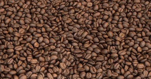 Roasted coffee beans Stock Footage 91232554