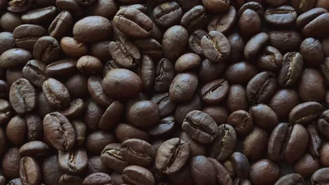 Roasted coffee beans Stock Footage 91552218