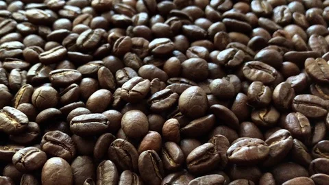 Roasted coffee beans Stock Footage 91552233