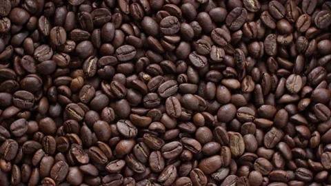 Roasted coffee beans Stock Footage 115637779