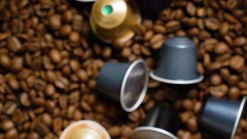 Roasted coffee beans Stock Footage 148829808